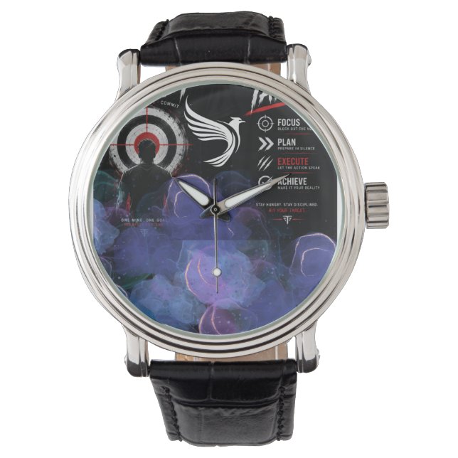 Succes Mentaliteit  Horloge (Voorkant)
