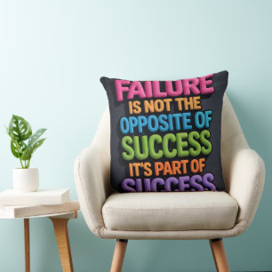 Succes Mentaliteit Motiverende Citat Kussen