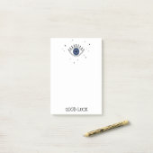 Succes met blauw oog talisman griekenland kwaad post-it® notes (Op bureau)