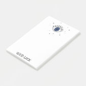 Succes met blauw oog talisman griekenland kwaad post-it® notes (Schuin)