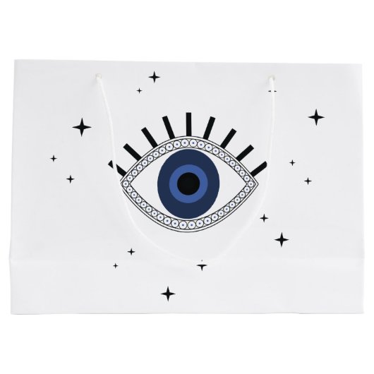 Succes met blauw oog talisman grieks boze oog groot cadeauzakje (Achterkant)