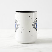 Succes met blauw oog talisman magische heksensymbo mok (Midden)
