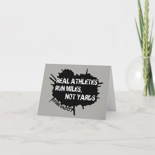 Succes met de Cross Country Runner Kaart (Voorkant)