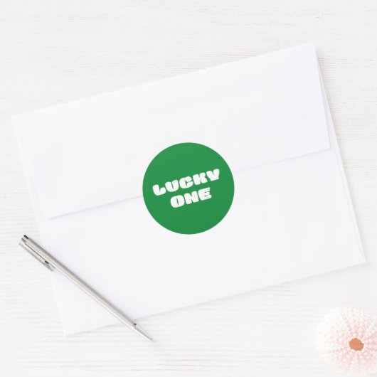 Succes met de klassieke ronde Sticker (Envelop)