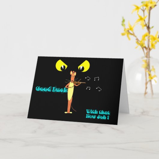 Succes met die nieuwe ! kaart (Gele Bloem)