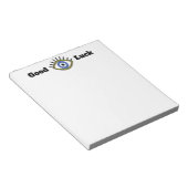 Succes met griekblauw oog talisman notitieblok (Schuin)