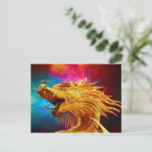 Succes met het Chinese Dragon briefkaart (Staand voorkant)