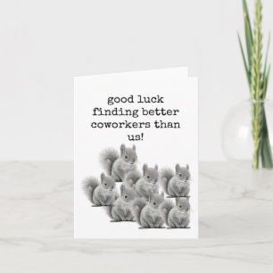 Succes met het vinden van betere collega's, het ve kaart