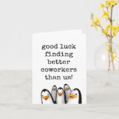 Succes met het vinden van betere collega's, het ve kaart (Gele Bloem)