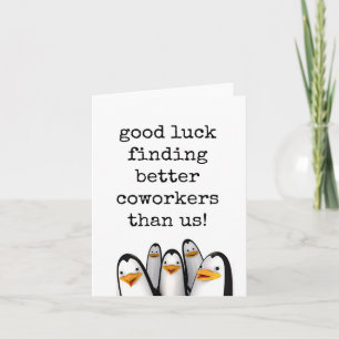 Succes met het vinden van betere collega's, het ve kaart