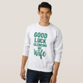 Succes met het zwijgen van mijn vrouw - Bold Funny Trui (Voorkant volledig)