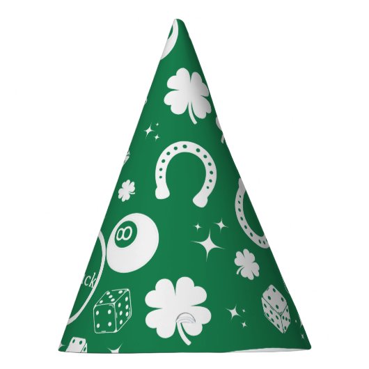 Succes met Hoefijzer Shamrock Feesthoedjes (Rechts)