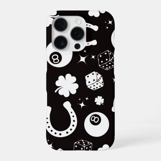 Succes met Hoefijzer Shamrock iPhone Hoesje (Achterkant)