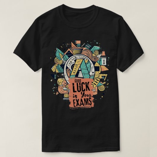 Succes met je examens 1 t-shirt (Design voorkant)