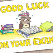 Succes met je examens briefkaart