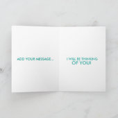 SUCCES MET JE EXAMENS, IK ZAL AAN JE DENKEN KAART (Binnen)