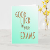 SUCCES MET JE EXAMENS, IK ZAL AAN JE DENKEN KAART (Gele Bloem)
