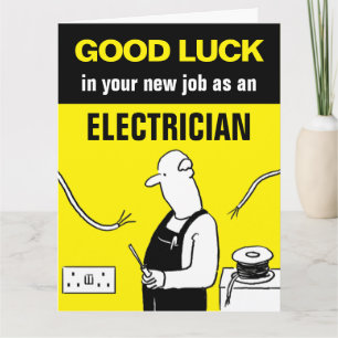 Succes met je nieuwe baan als elektricien kaart