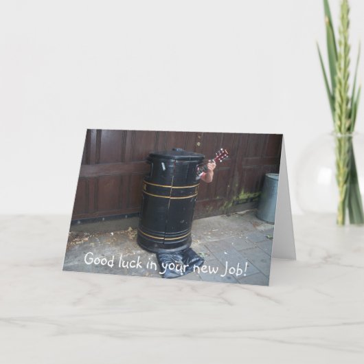 Succes met je nieuwe baan! kaart (Voorkant)