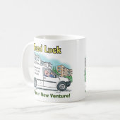 Succes met je nieuwe bedrijf koffiemok (Voorkant links)