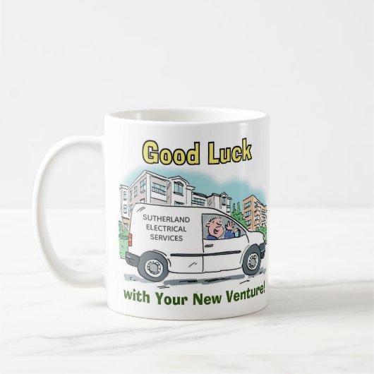 Succes met je nieuwe bedrijf koffiemok (Links)