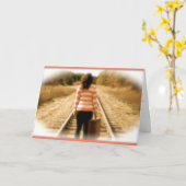 Succes met je nieuwe reis kaart (Gele Bloem)