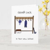 Succes met je nieuwe school kaart (Gele Bloem)