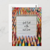 Succes met je nieuwe schoolperiode briefkaart (Voorkant / Achterkant)