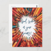 Succes met je schoolexamens briefkaart (Voorkant / Achterkant)