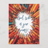 Succes met je schoolexamens briefkaart (Voorkant)