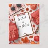 Succes met je schoolstudie briefkaart (Voorkant)