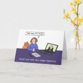 Succes met je video-interview kaart (Gele Bloem)