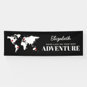 Succes met je volgende avontuur | Bon Voyage Spandoek (Horizontaal)