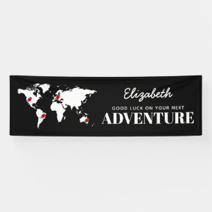 Succes met je volgende avontuur   Bon Voyage Spandoek