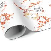 Succes met Koi Fish en Sakura | Elegant Japans Cadeaupapier (Rol Hoek)
