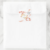 Succes met Koi Fish en Sakura | Elegant Japans Vierkante Sticker (Tas)