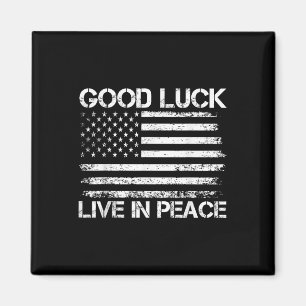 Succes met leven in vrede Grappig President Trump Magneet