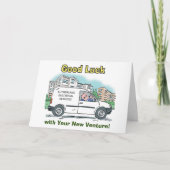 Succes met nieuwe business venture kaart (Voorkant)