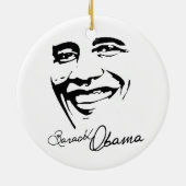 SUCCES MET OBAMA -.png Keramisch Ornament (Achterkant)