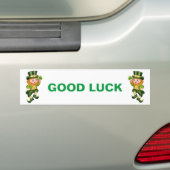 Succes met schattige prechaos met shamrocks bumpersticker (Op auto)