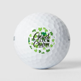 Succes met shamrock St. Patrick's Day Golfballen