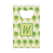 Succes met St. Patrick's Clovers Creditkaart Flessenopener (Voorkant)