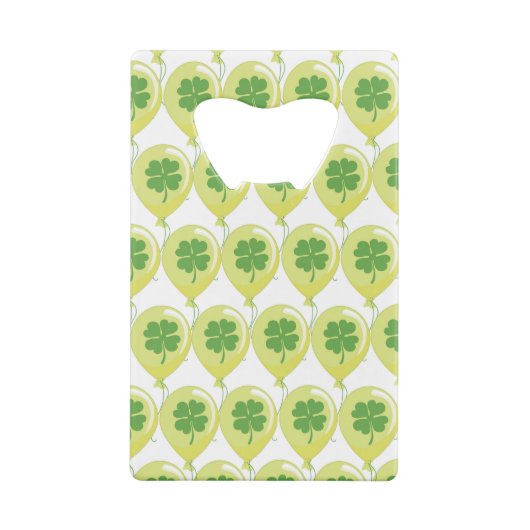 Succes met St. Patrick's Clovers Creditkaart Flessenopener (Achterkant)