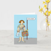 Succes met studeren voor haar kaart (Gele Bloem)