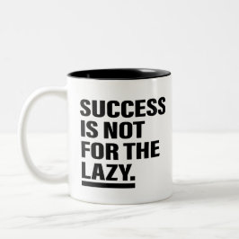 Succes Mindset Kunst Inspiratie Kunst Motivatie Ku Tweekleurige Koffiemok