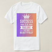 Succes Mindset T-Shirt – Motivatie Quote Shirt (Design voorkant)