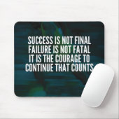 Succes, mislukking, moed - Workout Motivatie Muismat (Met muis)