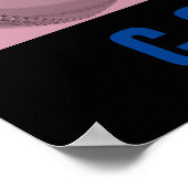 Succes Moed Baseball Inspirerend Poster (Hoek)