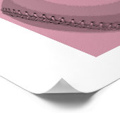 Succes Moed Baseball Inspirerend Poster (Hoek)