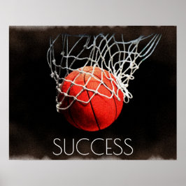 Succes Motivatie Basketbal Trend Stijlvol Cool Poster